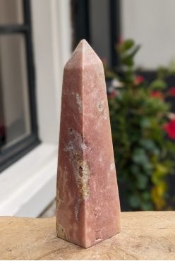 Super Obelisk Roze Amethist extra kwaliteit en extra large