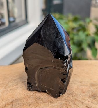 Zwarte Obsidiaan ruwe geslepen punt