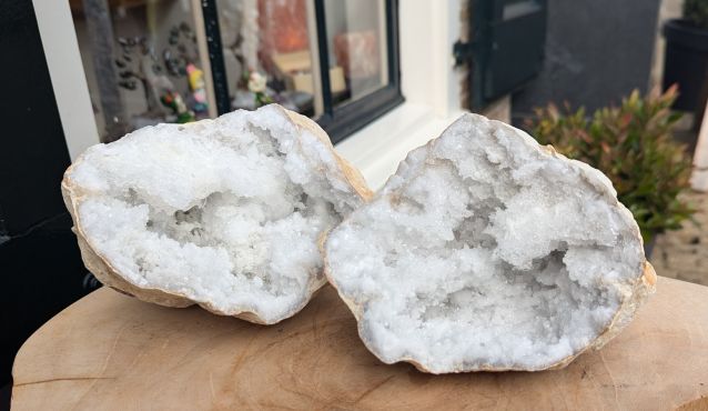 Bergkristal Geode Marokko  large extra kwaliteit